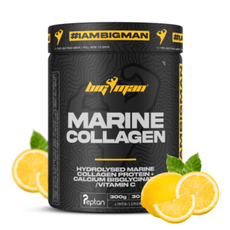 Peptan Collagen Marin 300g, collagène marin au goût citron, idéal pour la santé de la peau. des articulations, et des tendons et os.